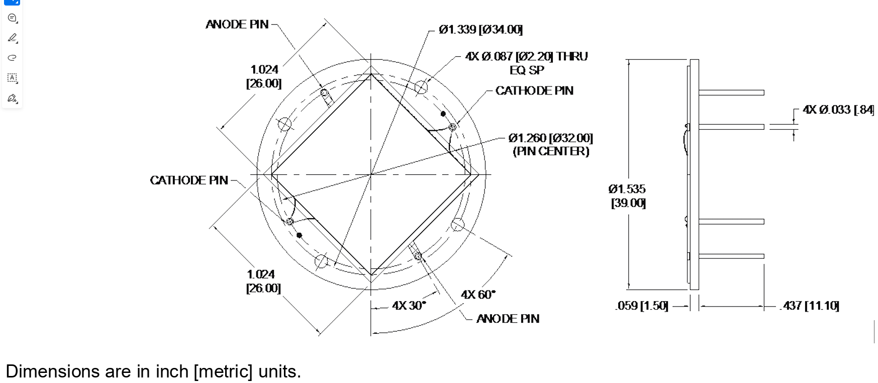 AXUV576Cのパッケージ詳細